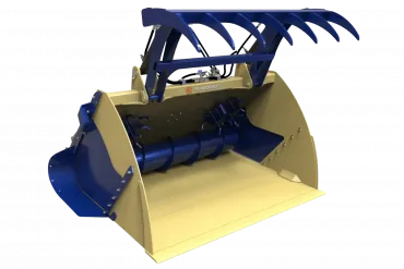 Krmná lopata s drtičem a drapákem FK Machinery FBWGS180